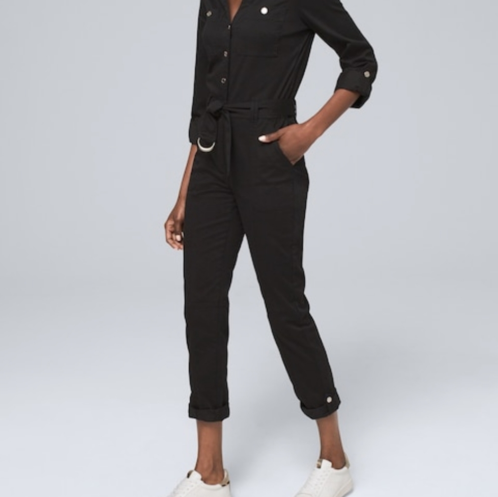 NWT-Soft Utility belted jumpsuit